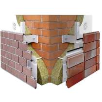 Работа с люлек, монтаж клинкерной плитки, в Москве