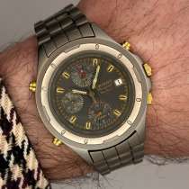 Orient хронограф титановые винтаж часы японские, в Москве