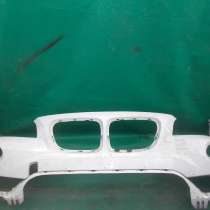 Белый передний бампер на BMW X1, в Москве