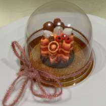 Пирожное из воздушного пластилина Покрытое лаком, в Казани