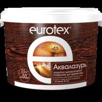 Лак для защиты древесины EUROTEX «Аквалазурь», в Москве