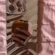 Чехол серебрянный с зеркалом iphone 14 pro max, в Ставрополе